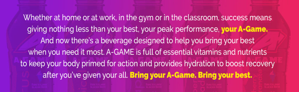 A Game bottle statement