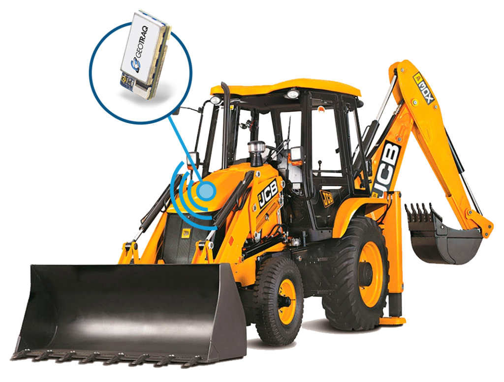 Image of bulldozer with GeoTraq module
