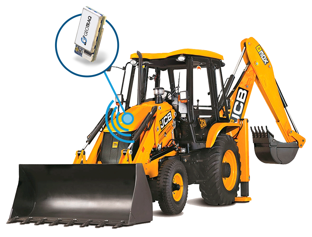 Image of bulldozer with GeoTraq module