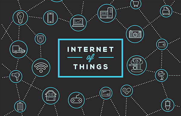 Internet of things (IOT). Devices and connectivity concepts. Cloud center.