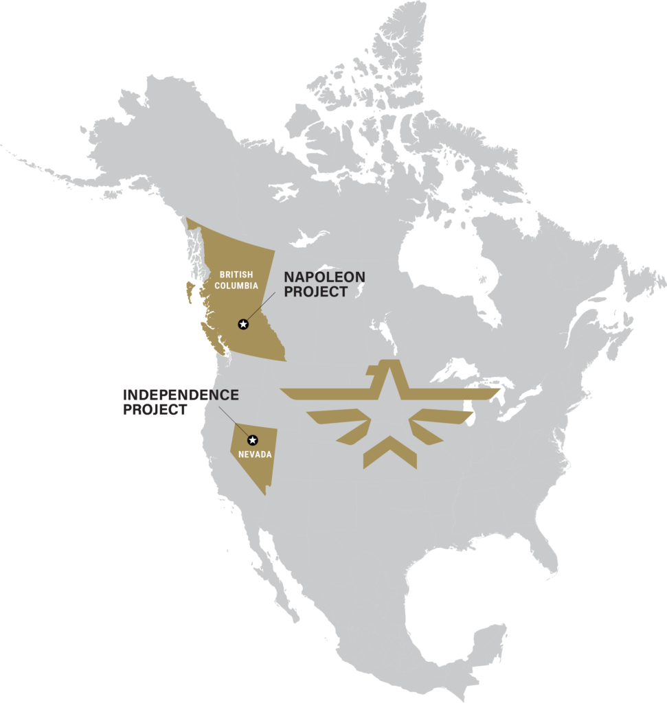 Image of Golden Independence properties map in North America.