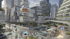 Image of AI cityscape.